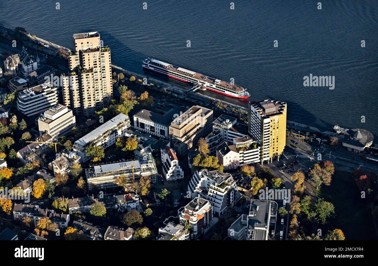 Immeubles résidentiels de haute hauteur Mevissenstrasse et Konrad-Adenauer-Ufer, Agnesviertel, Cologne, Rhénanie-du-Nord-Westphalie, Allemagne Banque D'Images