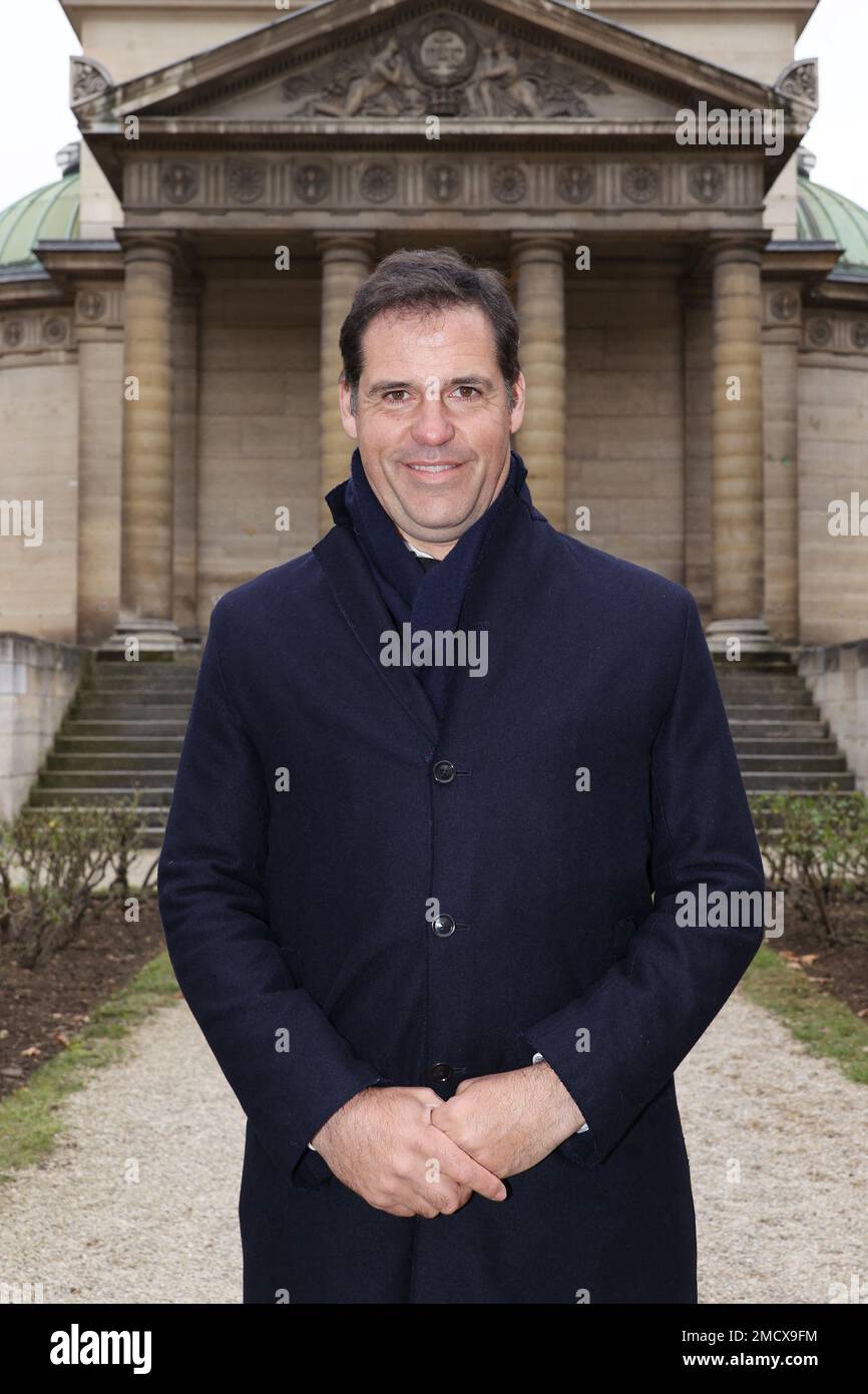 EXCLUSIF. Louis Alphonse de Bourbon, duc d'Anjou assiste à la messe annuelle en l'honneur de la date anniversaire de la mort de Louis XVI à la Chapelle Expiatoire de Paris, France sur 22 janvier 2023. Louis Alphonse de Bourbon est le chef de la Maison de Bourbon. Des membres de la famille gouvernaient auparavant la France et d'autres pays. Selon les légitimistes, il est considéré comme le préjugé du défunt trône de France comme Louis XX. Photo de Jerome Dominé/ABACAPRESS.COM Banque D'Images