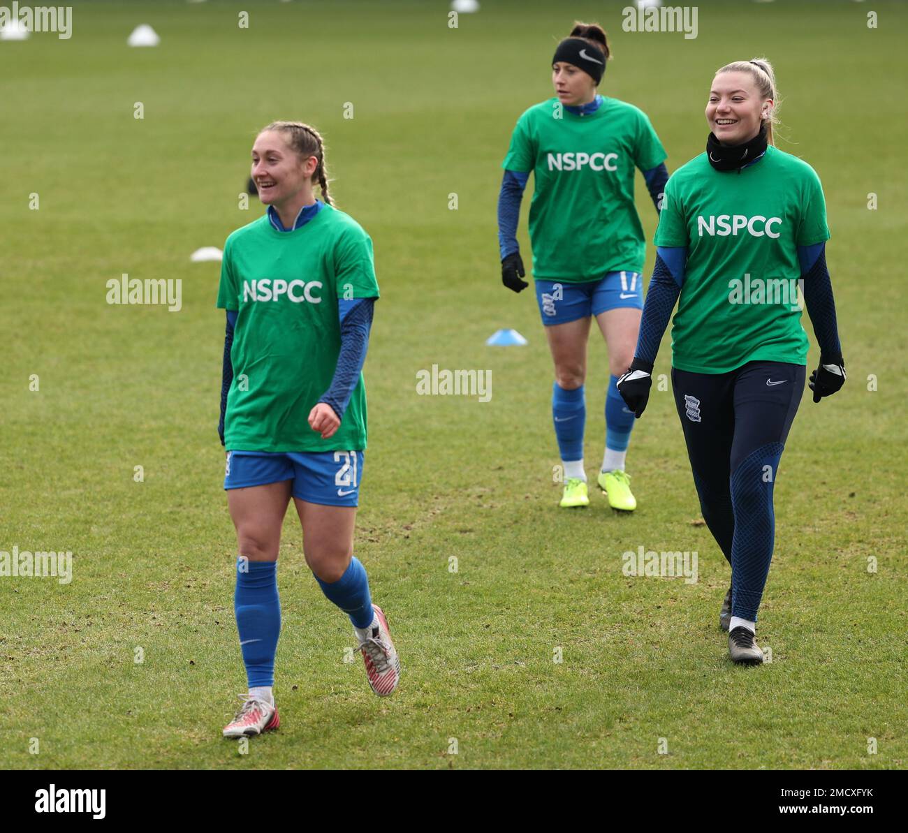 22 janvier 2023, Birmingham: St Andrews Stadium, Birmingham Jan 2023 Birmingham City Warm up pendant le Championnat de Womenâ€ s WSL2 entre Birmingham City & Sunderland (Credit image: © Karl Newton/Sport Press photo via ZUMA Press) USAGE ÉDITORIAL SEULEMENT! Non destiné À un usage commercial ! Banque D'Images