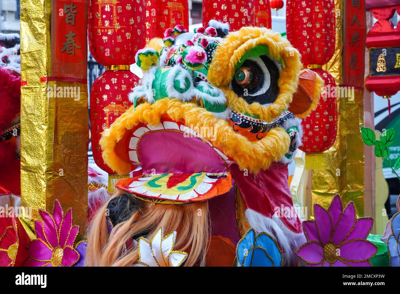 Londres, Royaume-Uni. 22nd janvier 2023. Quartier chinois de Londres célébrant le nouvel an lunaire 2023, année du lapin. Credit: Marcin Rogozinski/Alay Live News Banque D'Images
