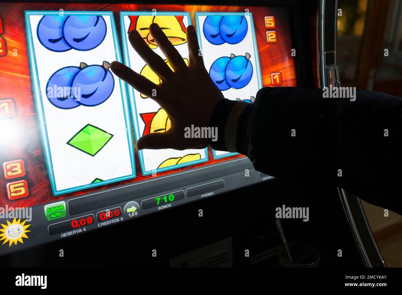À la machine à sous Banque D'Images