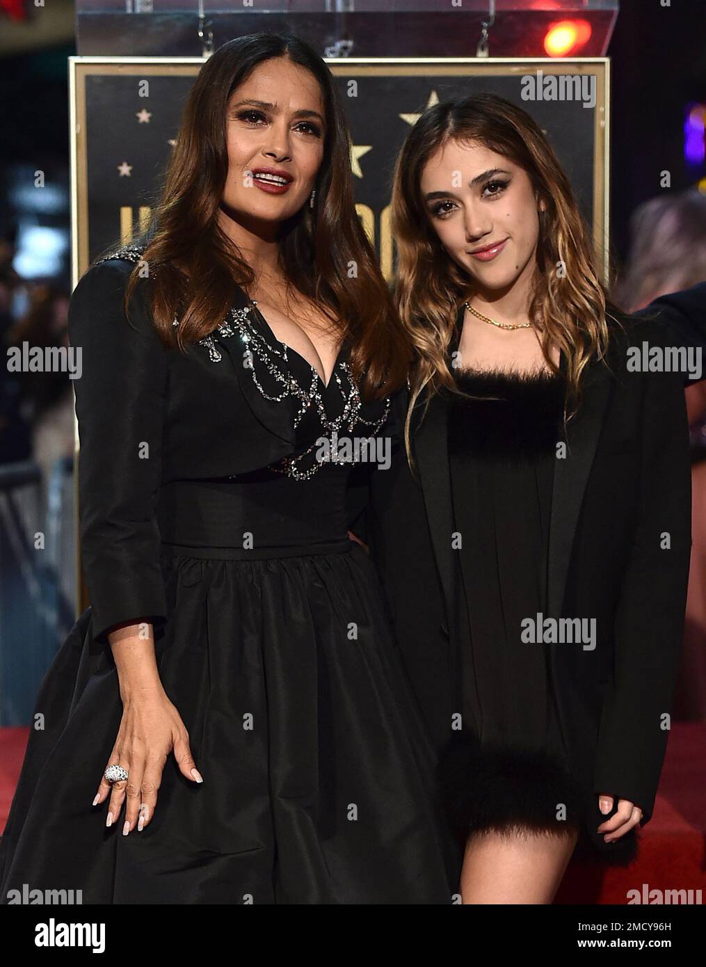 Salma Hayek, left, poses with her daughter, Valentina Paloma Pinault
