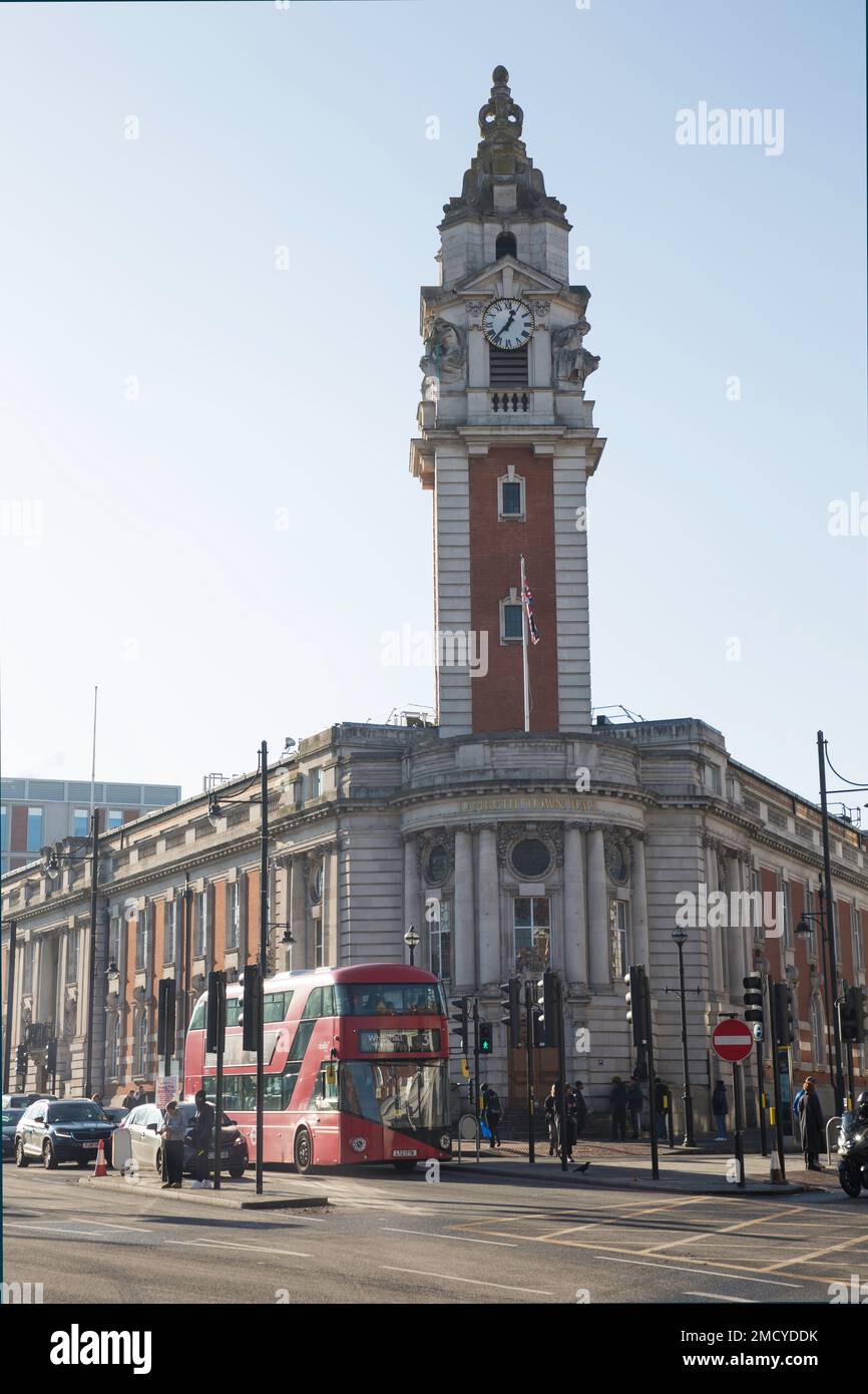 Lambeth Town Hall Brixton Londres Angleterre Banque D'Images