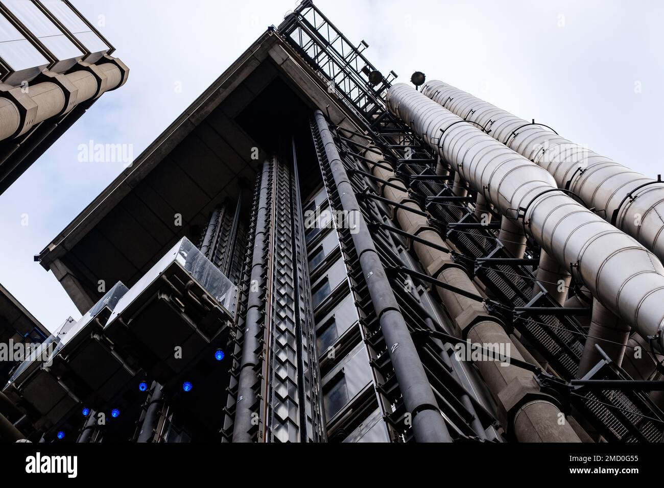 The Lloyds Building, Londres. L'architecte Richard Rogers, a ouvert ses portes en 1986. Un exemple d'architecture de haute technologie Banque D'Images