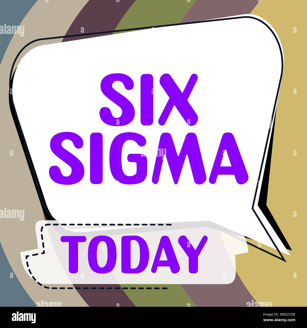 Légende de texte présentant six Sigma. Techniques de gestion des concepts métier pour améliorer les processus métier Banque D'Images