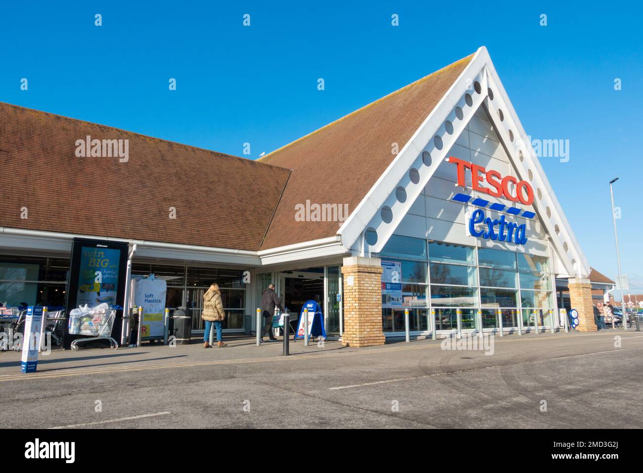 Tesco extra, parc agricole, ashford, kent, royaume-uni Banque D'Images