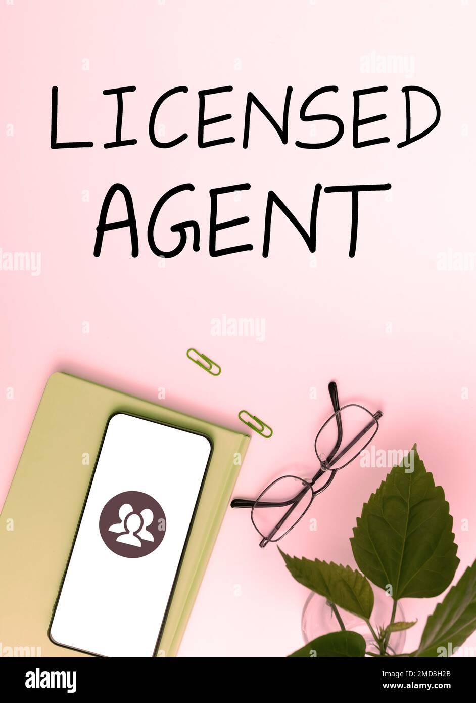 Affichage conceptuel Agent sous licence. Idée commerciale vendeur agréé et accrédité de polices