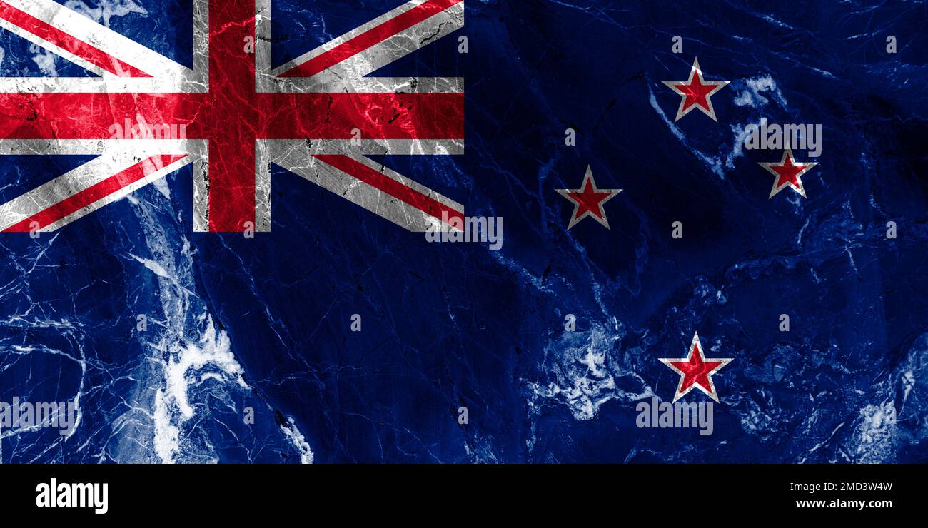 Le drapeau de la Nouvelle-Zélande a été adopté en 1834 Banque D'Images