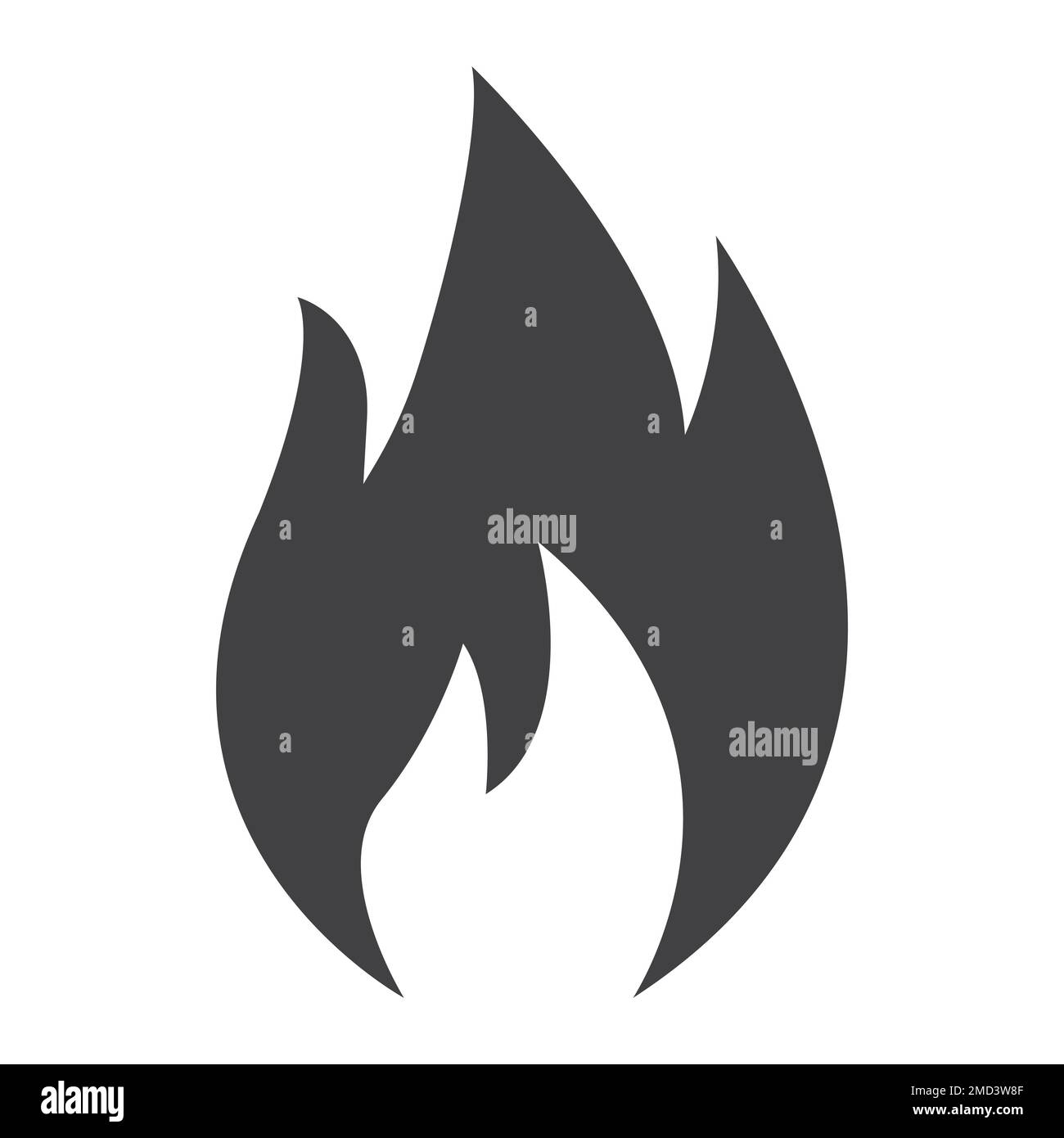 Icône de glyphe de symbole inflammable, logistique et livraison, graphiques de vecteur de signe d'incendie, un motif solide sur fond blanc, eps 10. Illustration de Vecteur