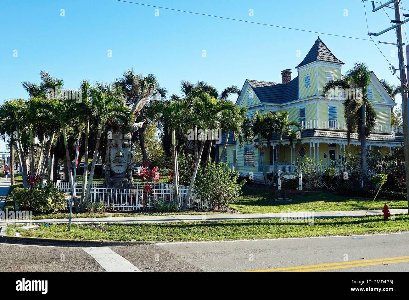 Quartier historique Punta Gorda Florida USA Banque D'Images