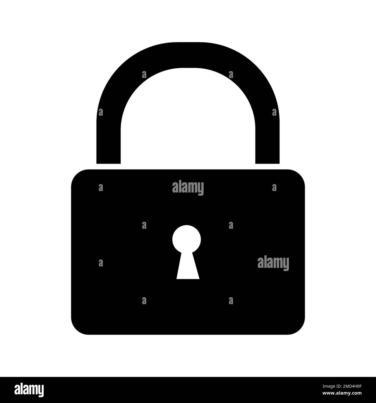 modèle de conception de vecteur de logo d'icône de cadenas Banque D'Images