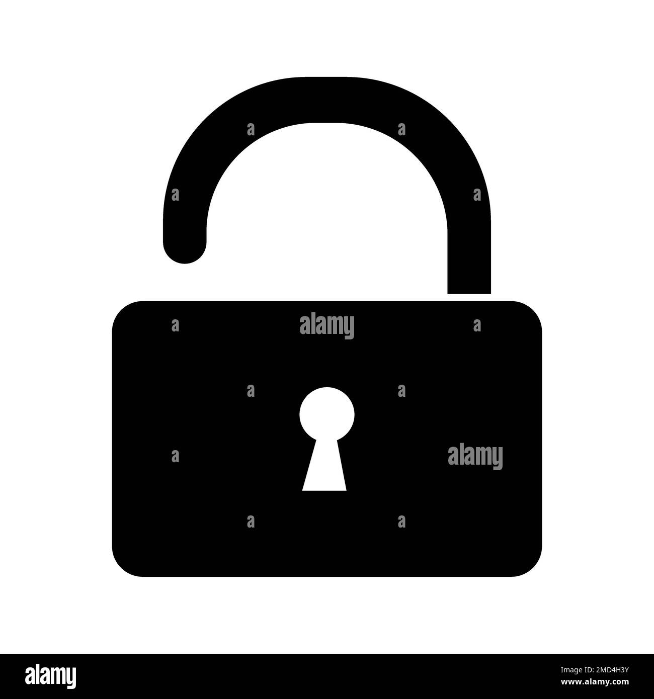 modèle de conception de vecteur de logo d'icône de cadenas Banque D'Images