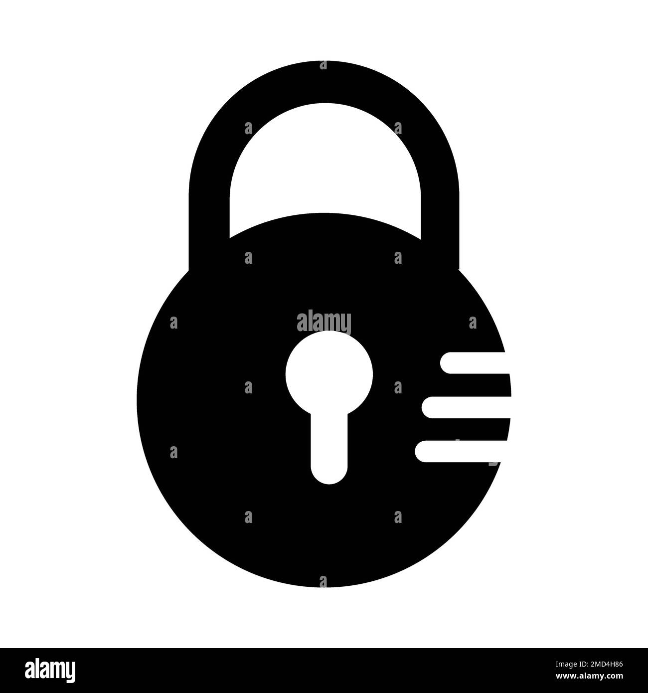 modèle de conception de vecteur de logo d'icône de cadenas Banque D'Images