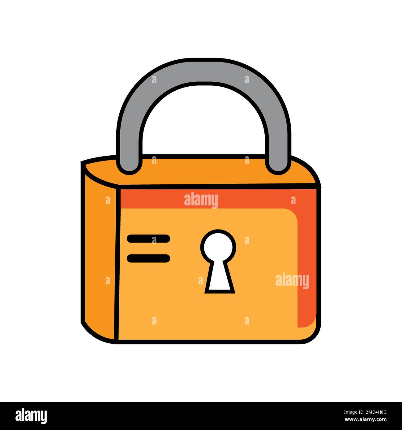 modèle de conception de vecteur de logo d'icône de cadenas Banque D'Images