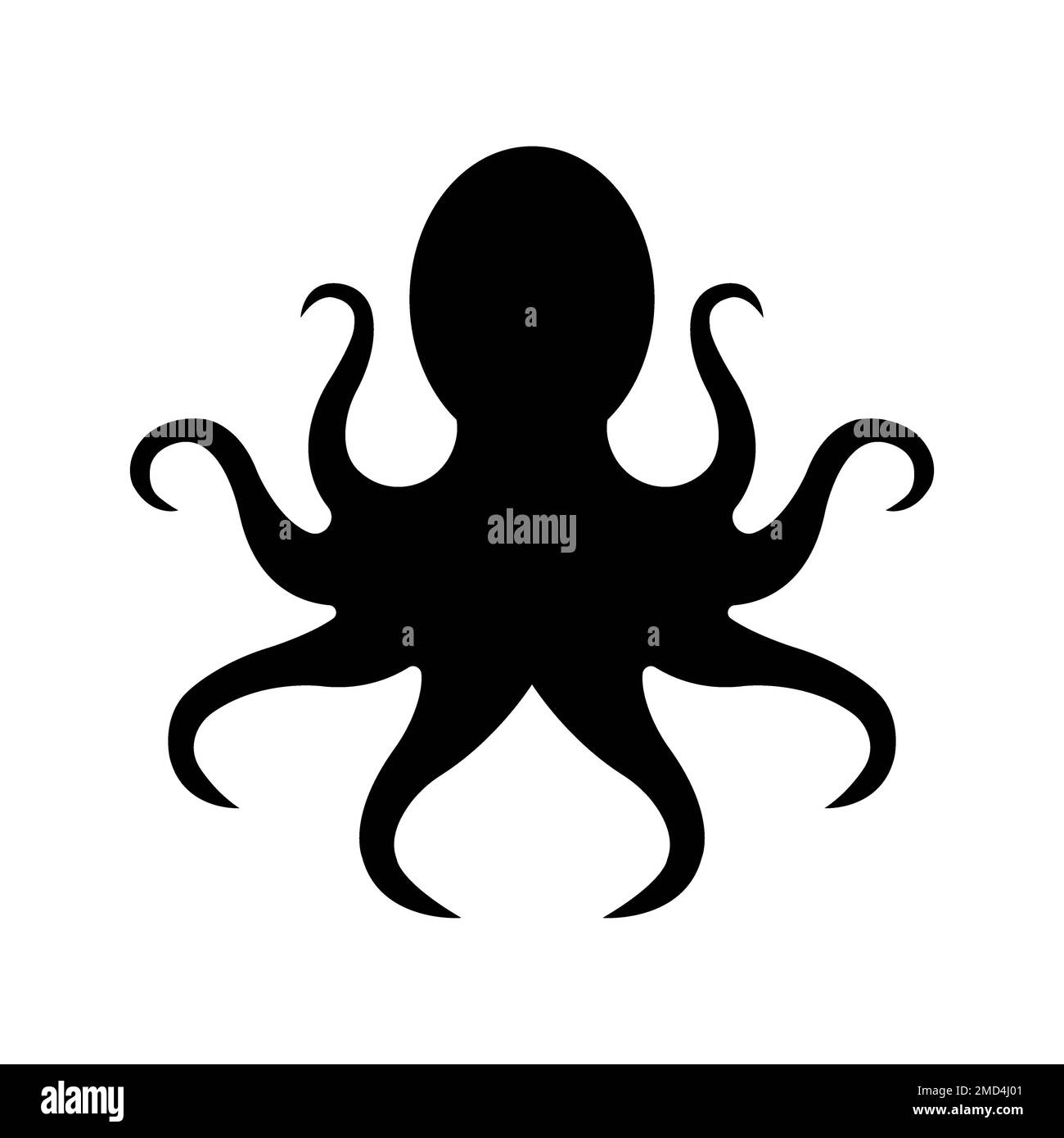 modèle de conception vectoriel du logo de l'icône octopus Banque D'Images