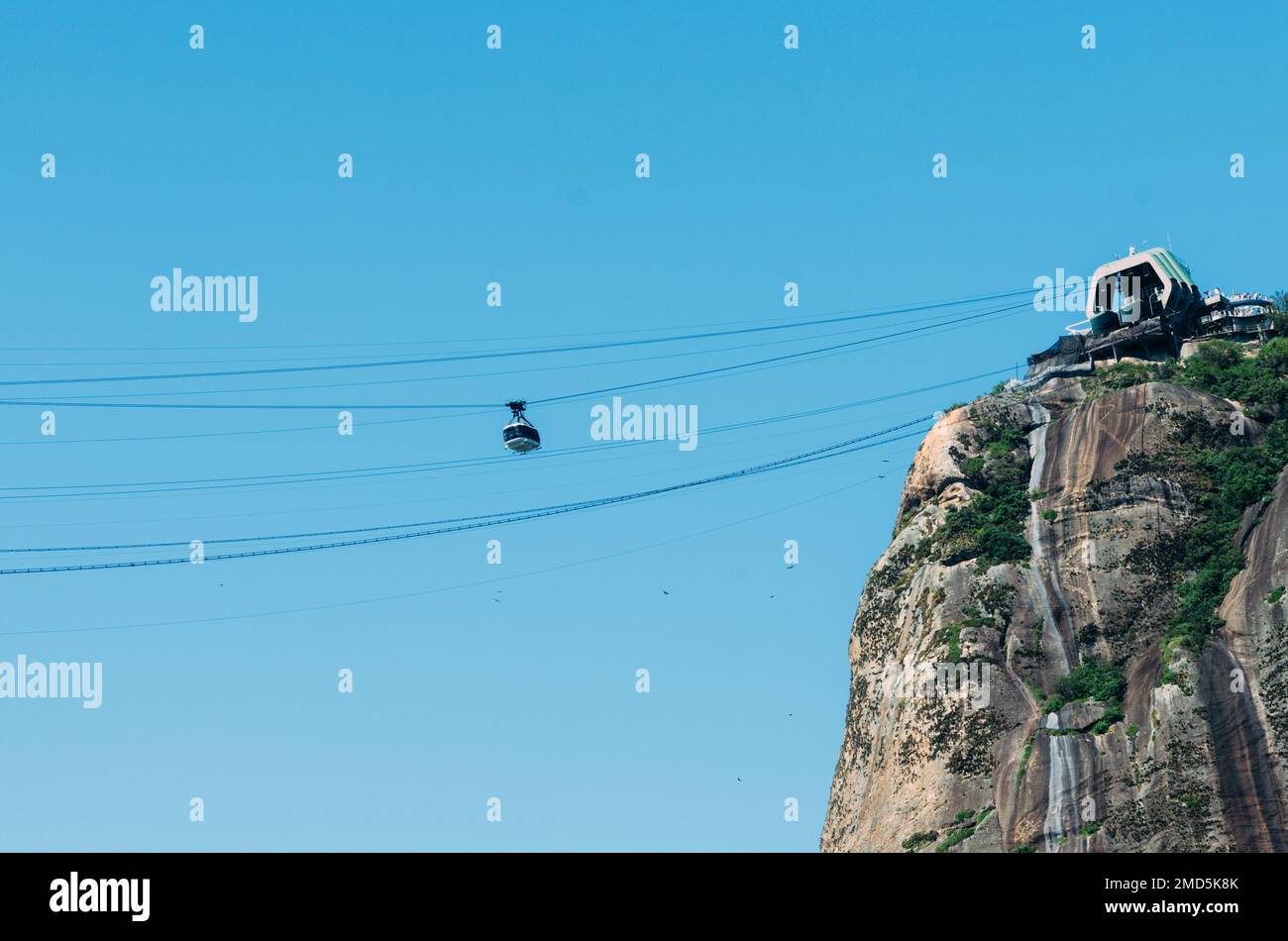 Téléphériques au mont du pain de sucre à Rio de Janeiro, au Brésil Banque D'Images