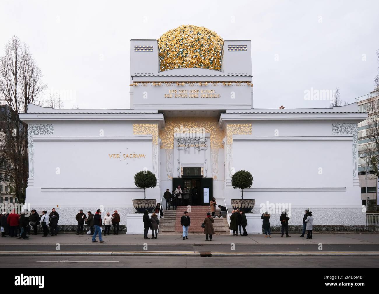 Vienne, Autriche, décembre 2019 : le bâtiment de la Sécession, Wiener Secessionsgebaude - hall d'exposition construit en 1897 par Joseph Maria Olbrich Banque D'Images