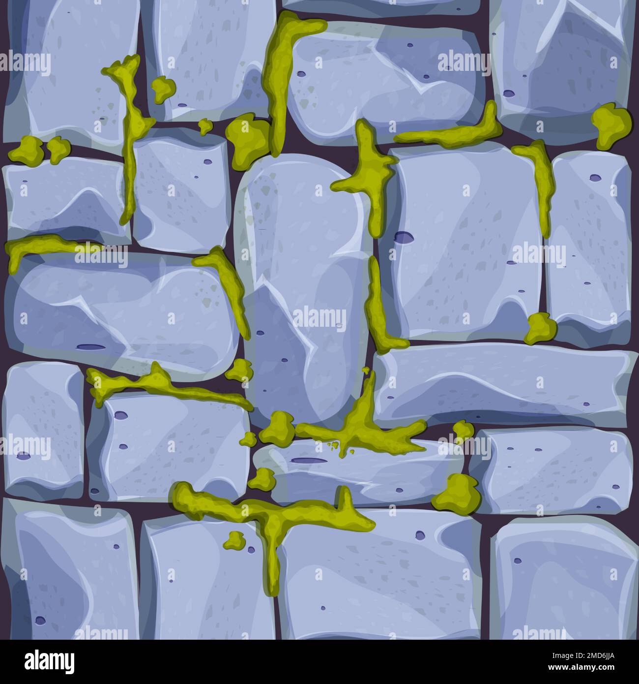 Mur de pierre, pavé de briques, rochers avec mousse, fond de jeu en style de dessin animé, surface texturée sans couture. Ressource de jeu UI, matériau de route ou de plancher. Illustration vectorielle Illustration de Vecteur Mur de pierre, pavé de briques, rochers avec mousse, fond de jeu en style de dessin animé, surface texturée sans couture. Ressource de jeu UI, matériau de route ou de plancher. Illustration vectorielle Illustration de Vecteur