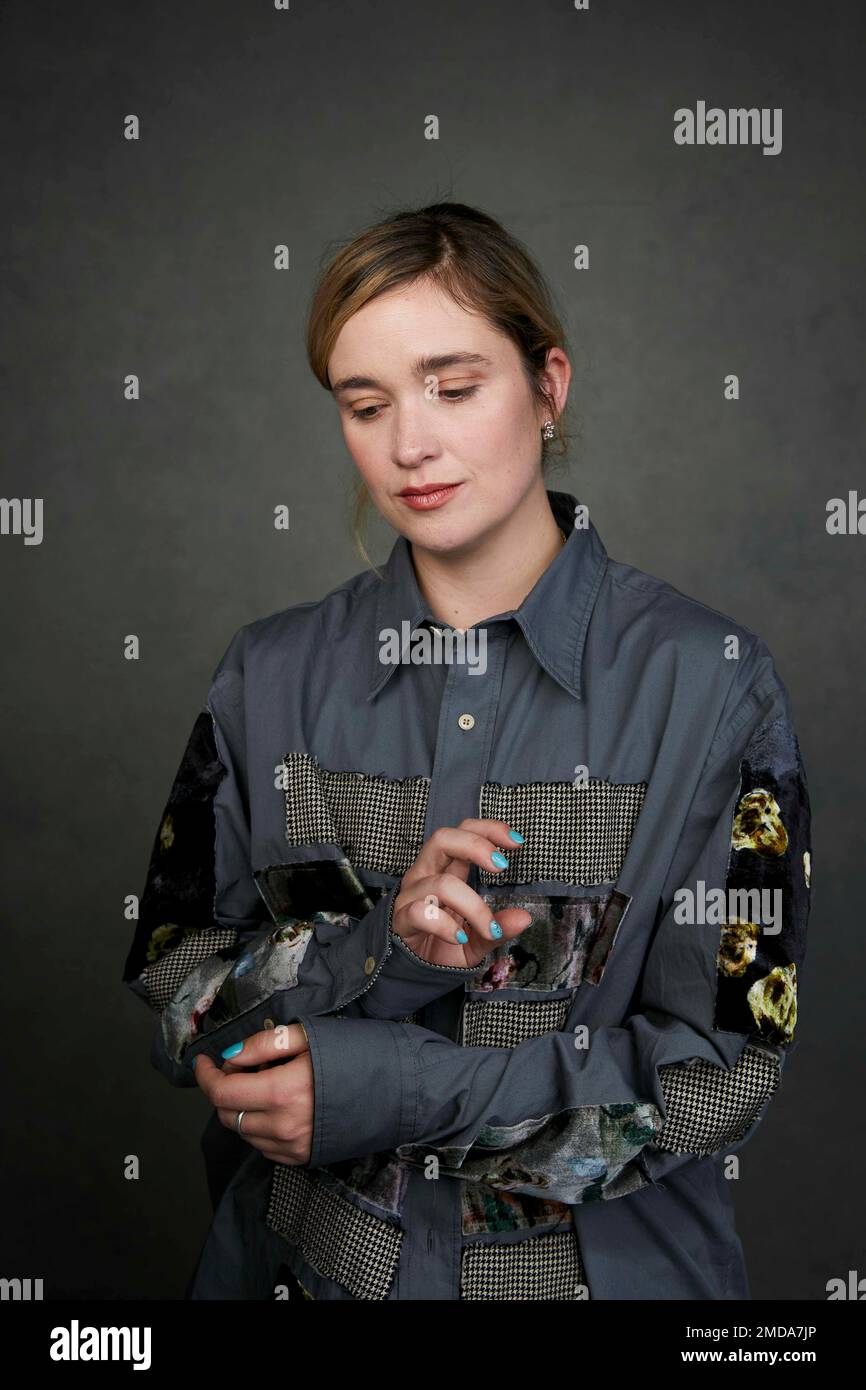 Alice Englert poses for a portrait to promote the film "Bad Behaviour" at the Latinx House during the Sundance Film Festival on Sunday, Jan. 22, 2023, in Park City, Utah. (Photo by Taylor Jewell/Invision/AP) Banque D'Images