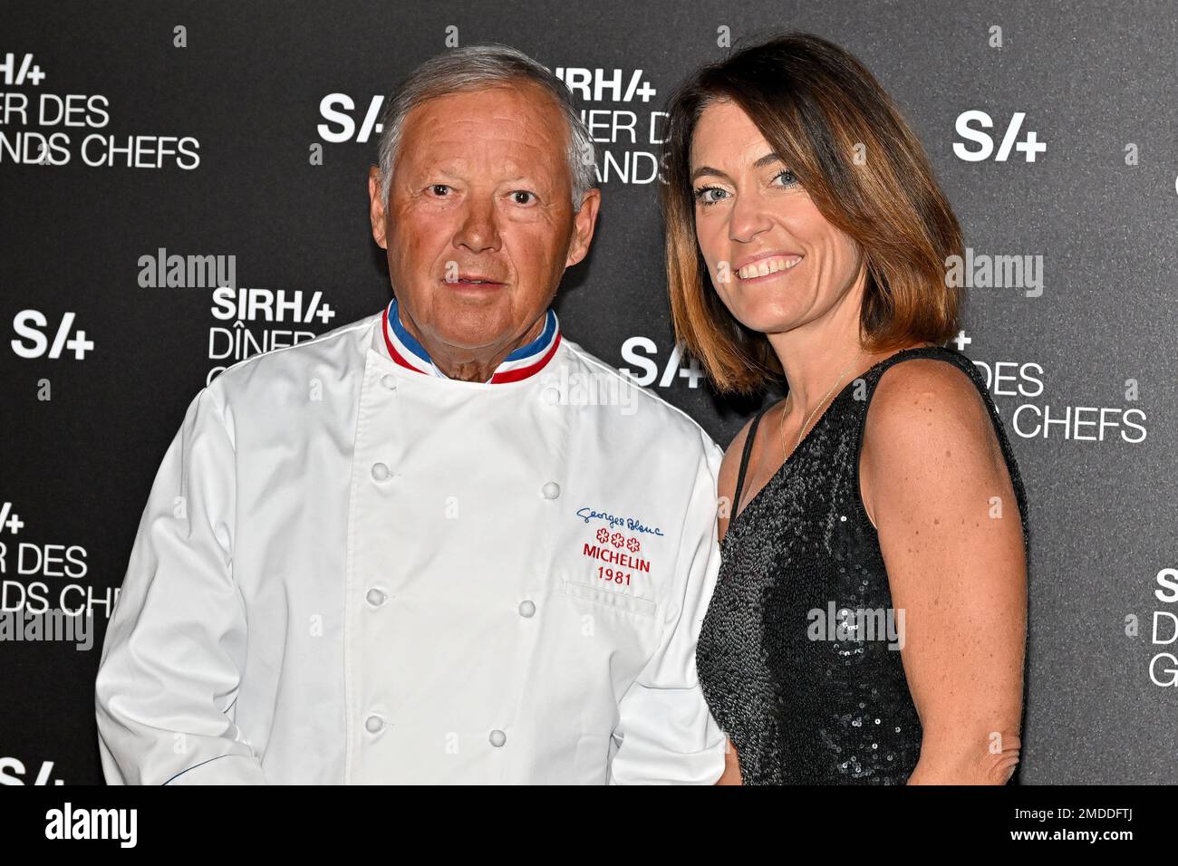 Georges blanc, Sally blanc assistant au Diner des Grands chefs devant le  SIRHA à Lyon, France sur 22 janvier 2023. Photo par ABACAPRESS.COM Photo  Stock - Alamy