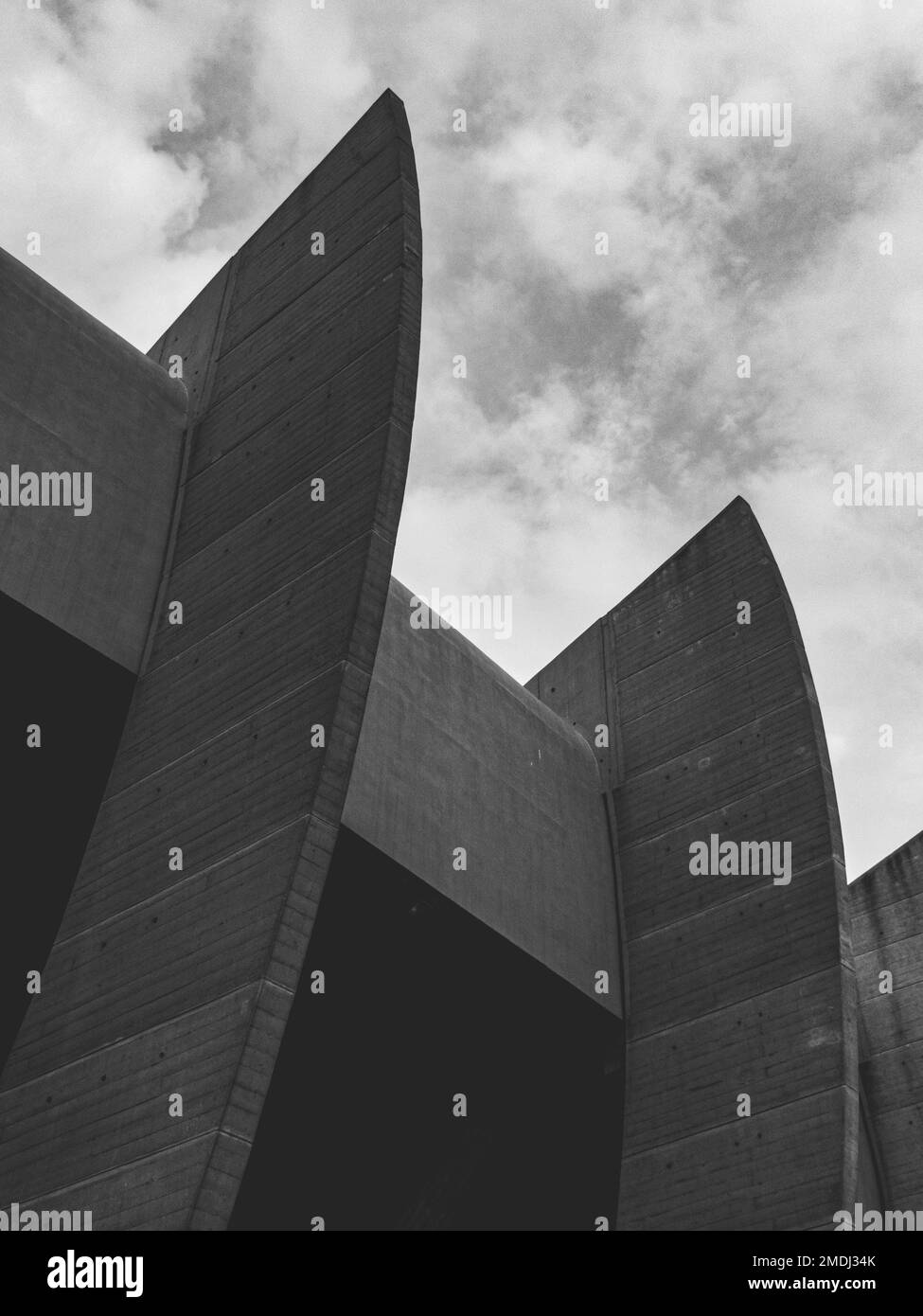 Façade du stade les Parc des Princes à Paris, France PSG Paris-Saint-Germain, architecture Banque D'Images