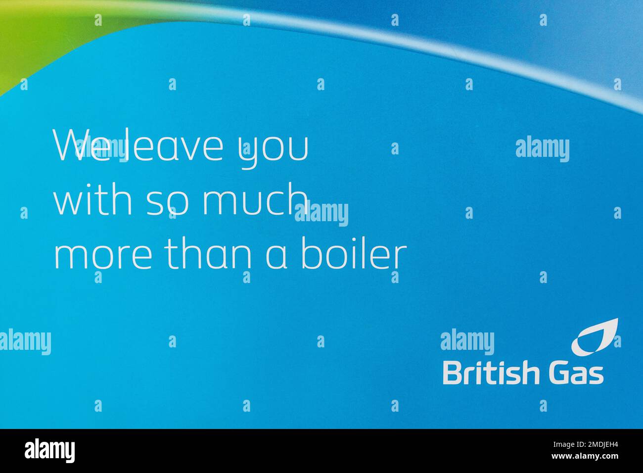 British Gas cite pour une nouvelle chaudière, Angleterre, Royaume-Uni Banque D'Images