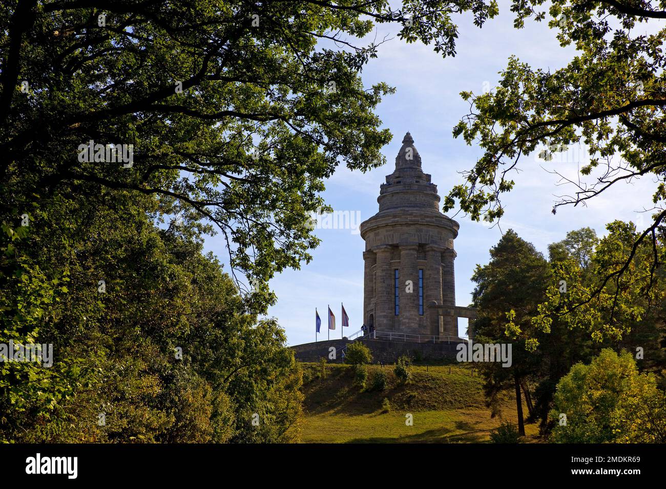 Burschenschaft Monument sur le Goepelskuppe, monument national du Burschenschaft allemand, Allemagne, Thueringen, Eisenach Banque D'Images