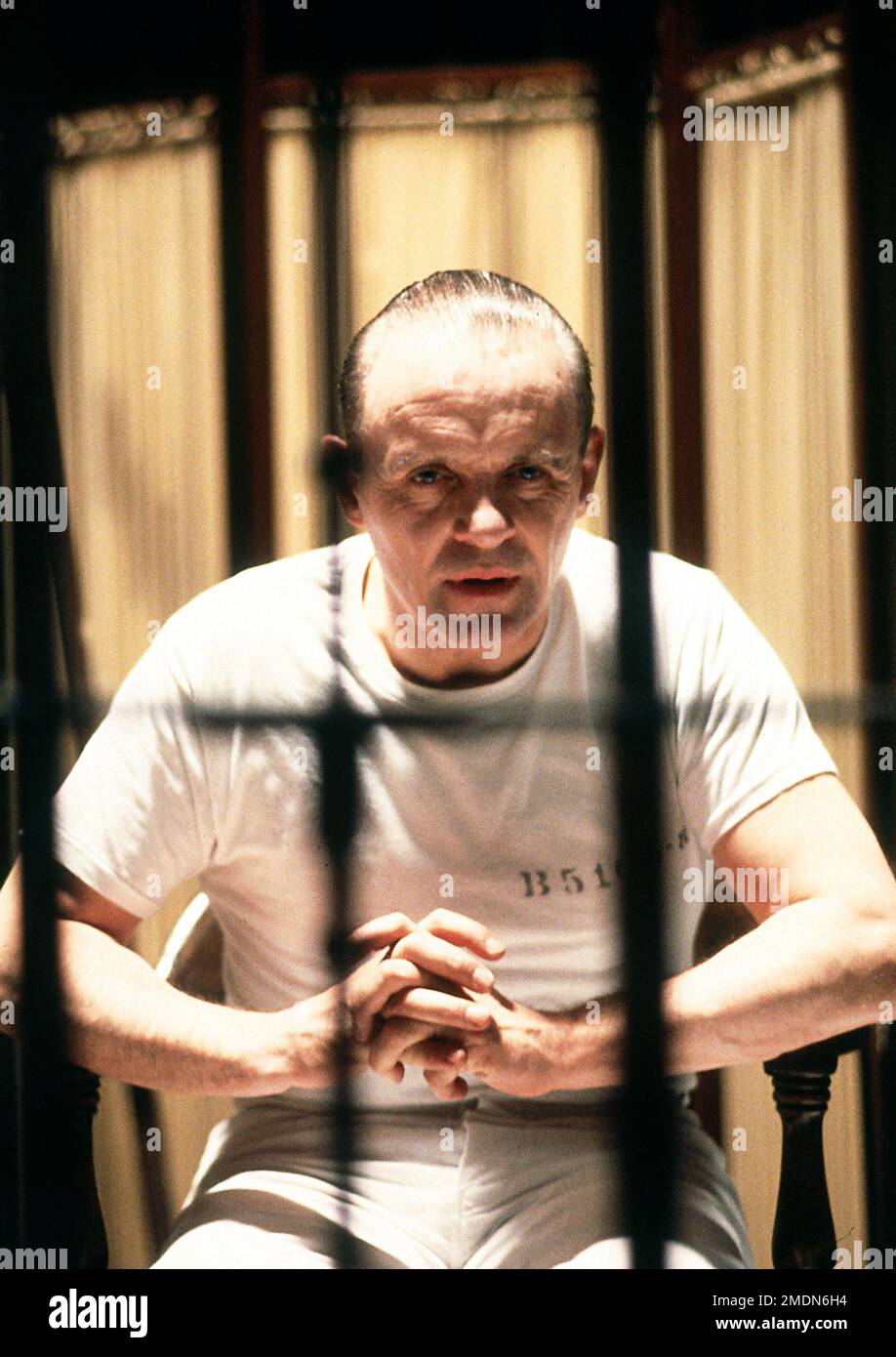 Le silence des Lambs, le film Anthony Hopkins Banque D'Images