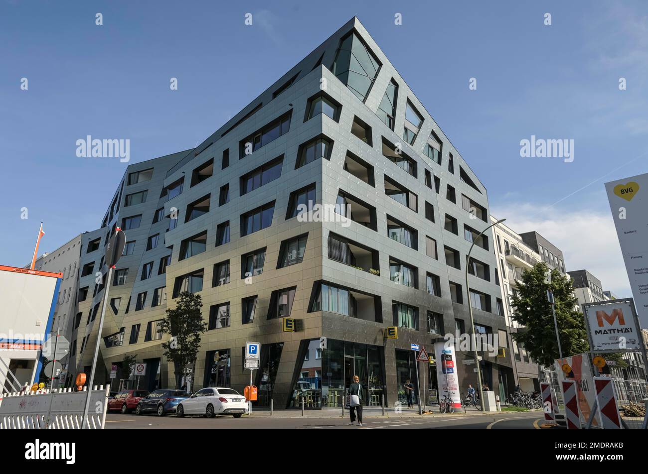 Bâtiment résidentiel Sapphire par Daniel Libeskind, Chausseestrasse, Mitte, Berlin, Allemagne Banque D'Images