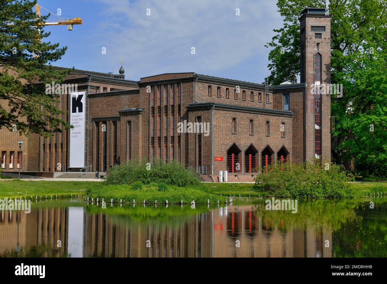 Brandenburg State Museum of Modern Art, ancienne centrale diesel, Am Amtsteich, Cottbus, Brandebourg, Allemagne Banque D'Images