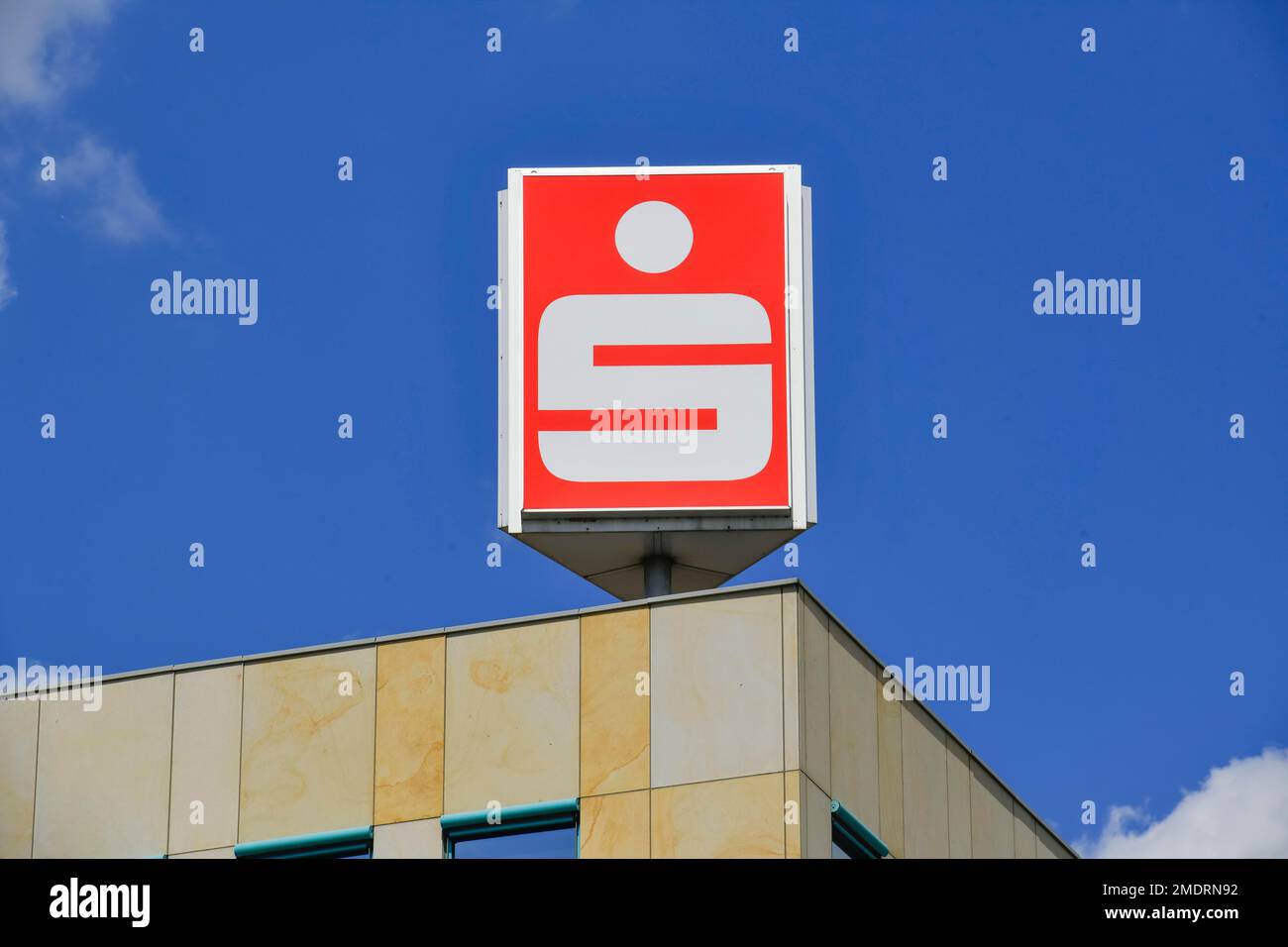 Siège social, Sparkasse Oder-Spree, Franz-Mehring-Strasse, Frankfurt an der Oder, Brandebourg, Allemagne Banque D'Images