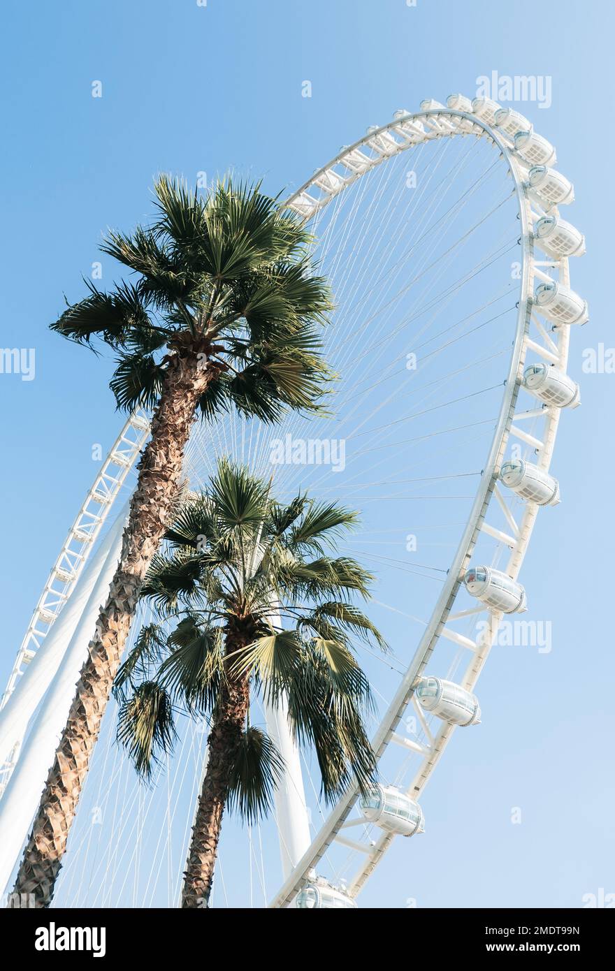 Roue d'observation contre le ciel Banque D'Images