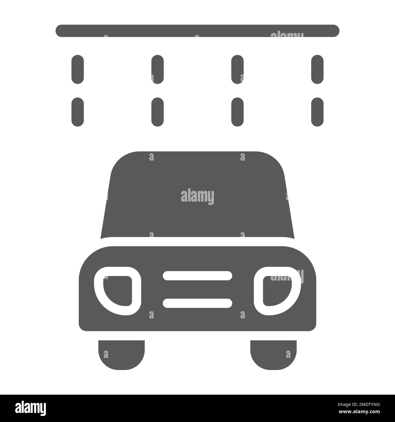 Icône de glyphe de lavage de voiture, nettoyage et service, auto signe, graphiques vectoriels, un motif Uni sur un fond blanc, eps 10. Illustration de Vecteur