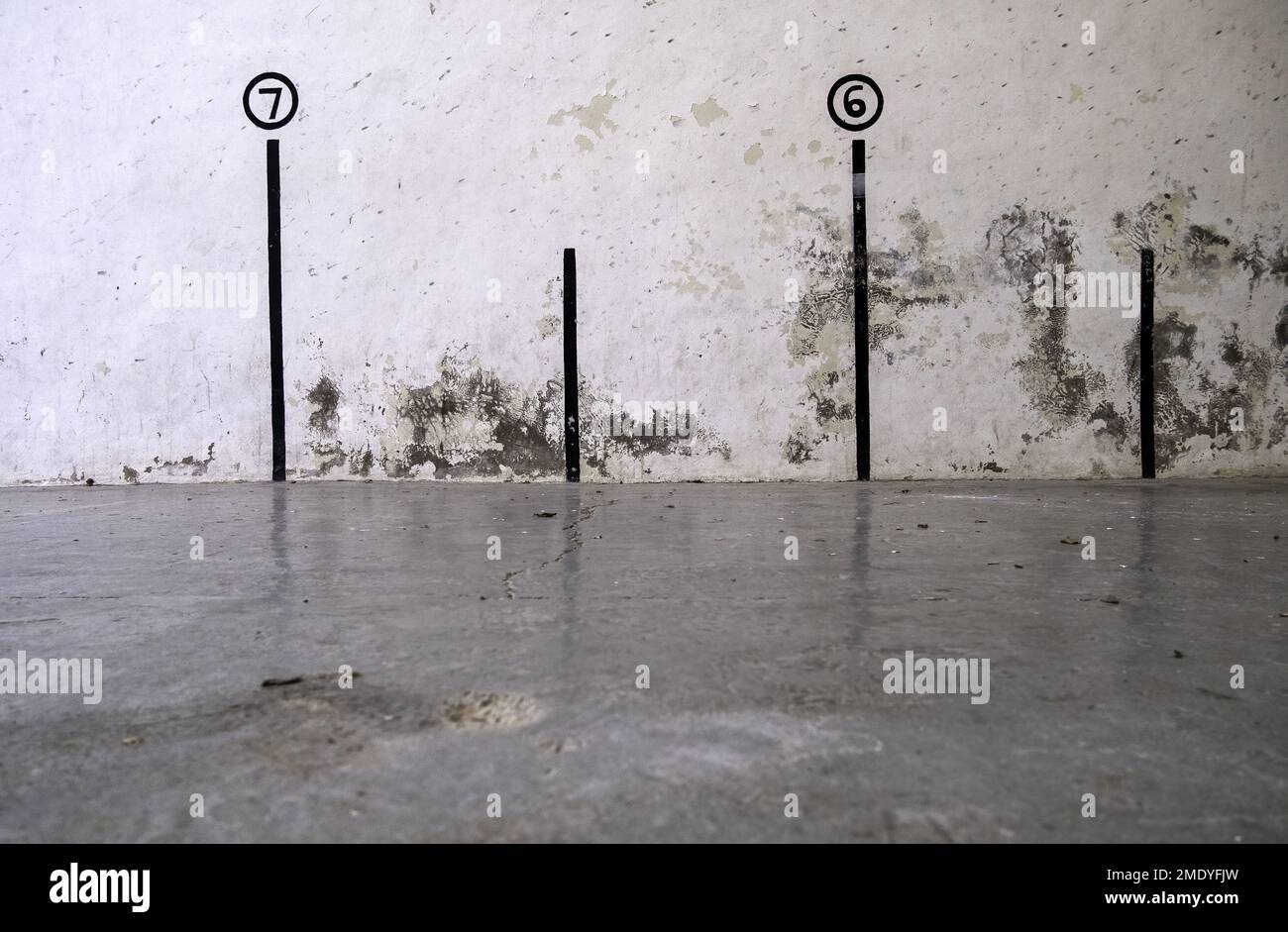 Détail mural d'un sport espagnol typique, compétition Banque D'Images