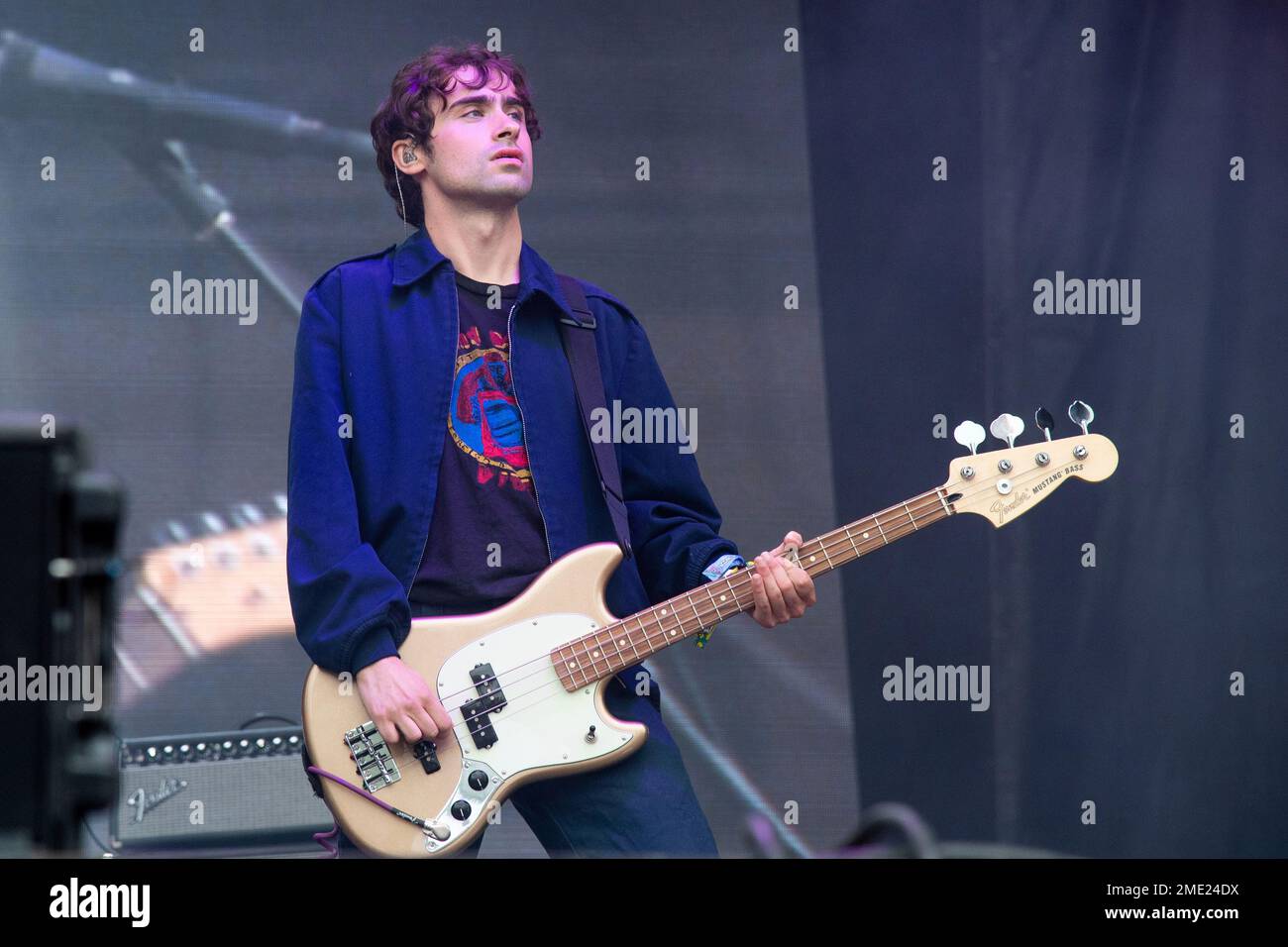 Sam Wilkerson of White Reaper performs on day two of the Lollapalooza Music  Festival on Friday, July 30, 2021, at Grant Park in Chicago. (Photo by Amy  Harris/Invision/AP Photo Stock - Alamy