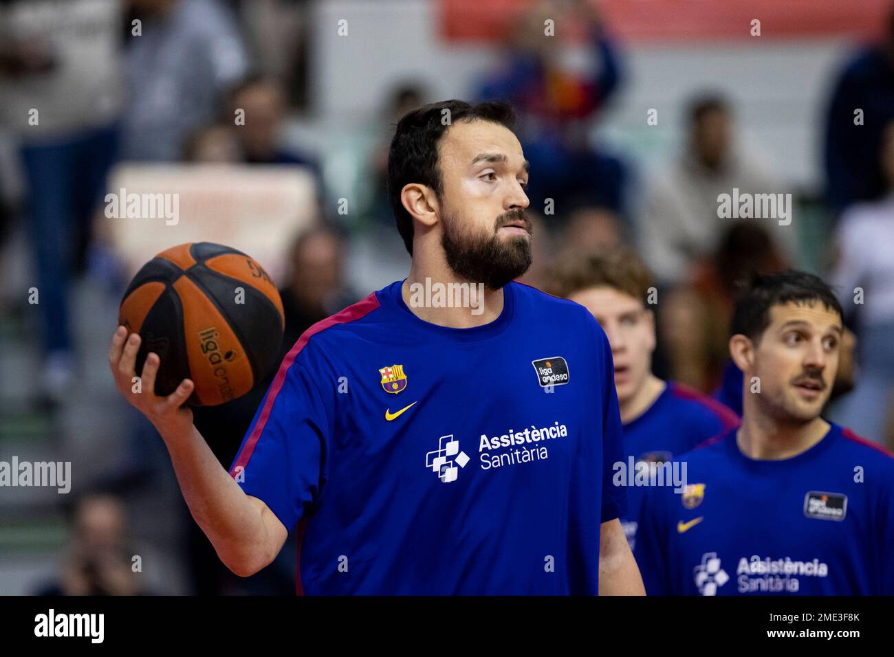 SERTAC SANLI, dans l'échauffement avant le match, UCAM Murcia CB vs BARÇA, ACB, Endesa basketball League, Basketball First Division, Regular League, jour Banque D'Images