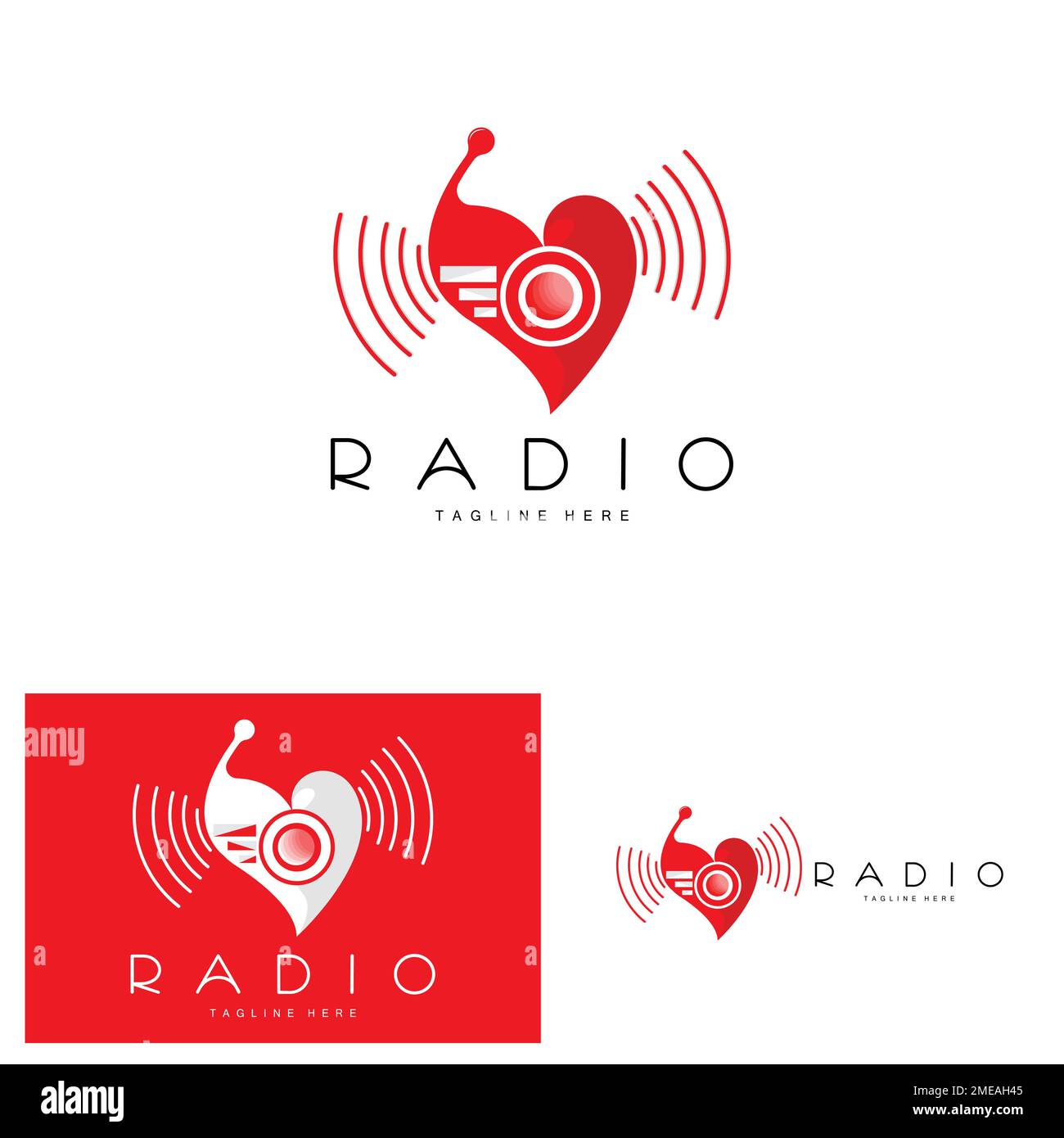 Logo de la radio du café, conception de la radio du podcast, icône du café,  logo du café vecteur de la marque du produit Image Vectorielle Stock - Alamy