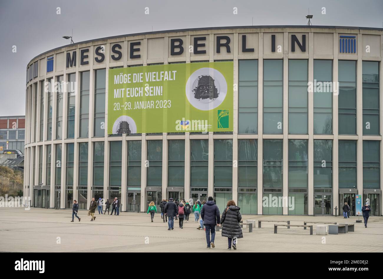 Eingang Messe Süd, internationale Grüne Woche, Messegelände, Charlottenburg, Berlin, Allemagne Banque D'Images