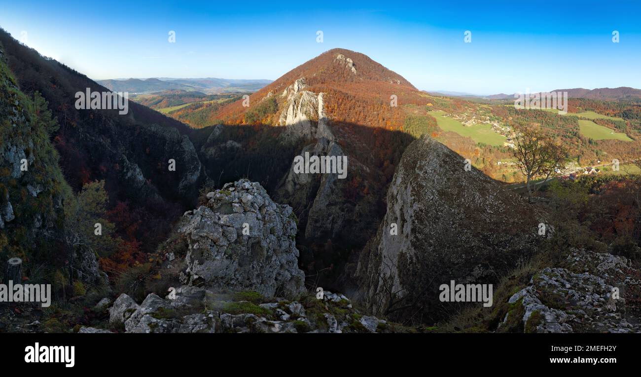 Manin à l'automne, montagne de Slovaquie Banque D'Images