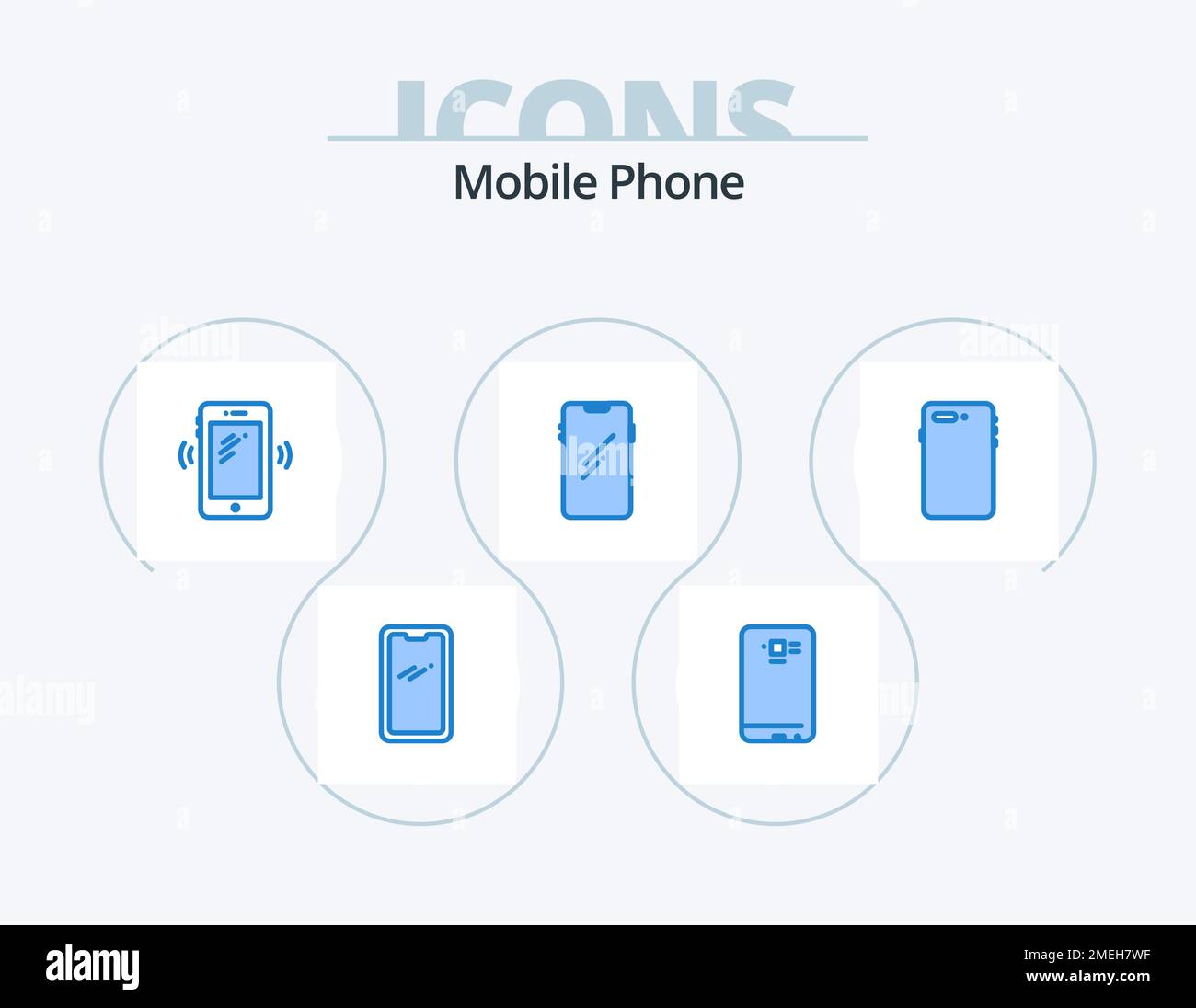 Téléphone portable Blue Icon Pack 5 Icon Design. . . huawei. appareil  photo. mobile Image Vectorielle Stock - Alamy