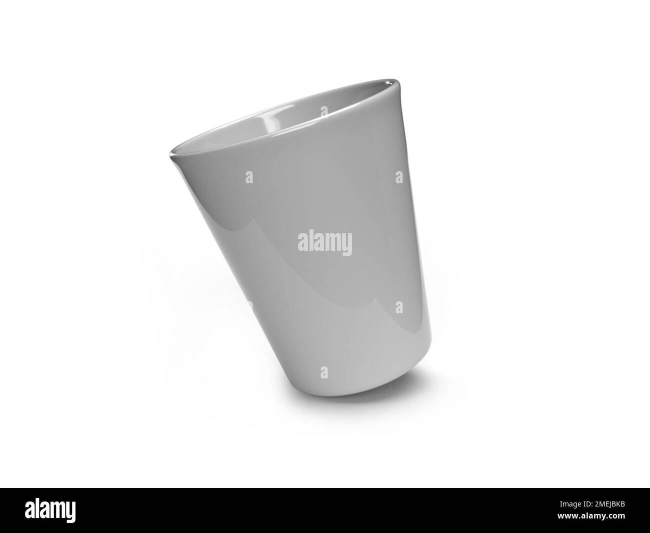 Gobelet 3D Illustration maquette scène sur fond isolé Banque D'Images