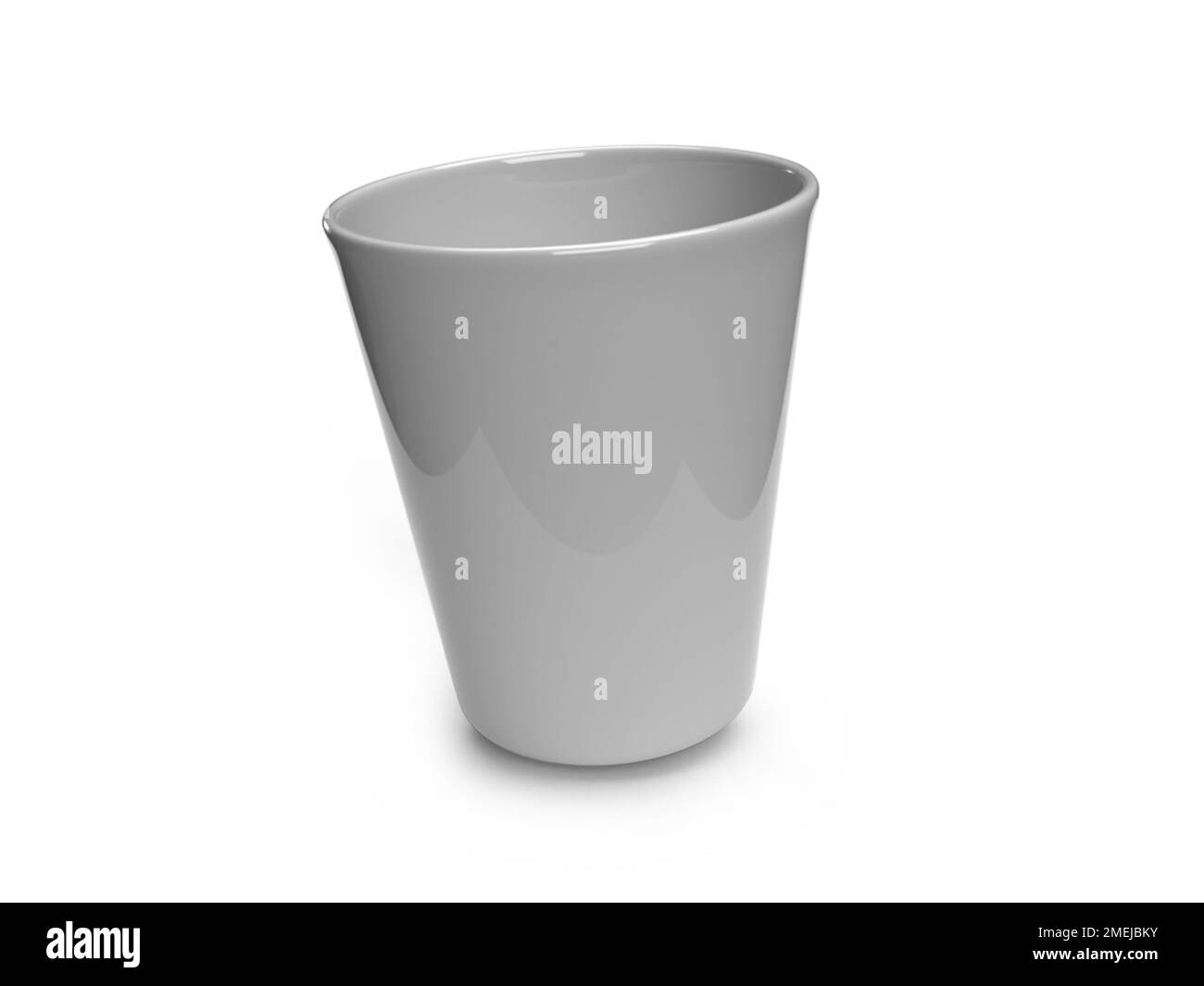 Gobelet 3D Illustration maquette scène sur fond isolé Banque D'Images