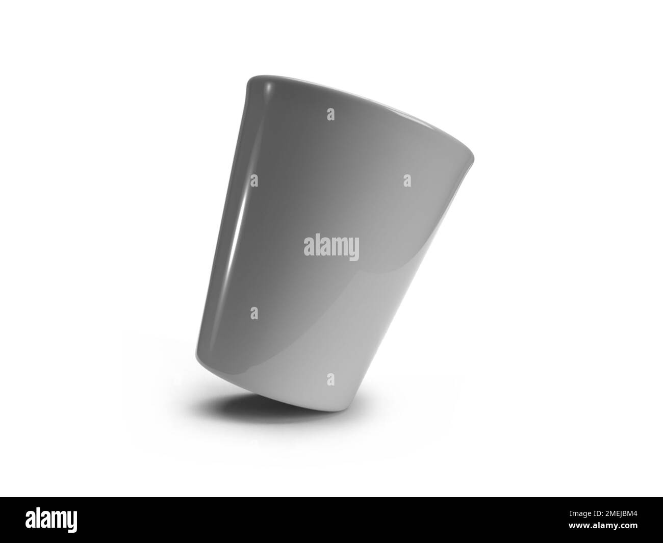 Gobelet 3D Illustration maquette scène sur fond isolé Banque D'Images