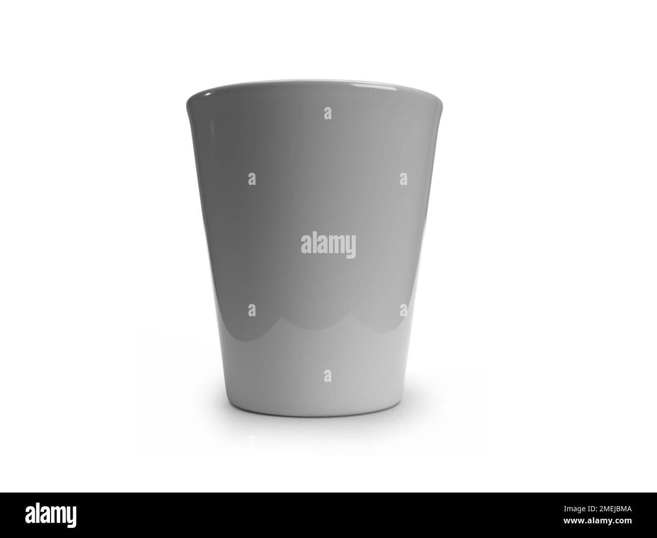 Gobelet 3D Illustration maquette scène sur fond isolé Banque D'Images