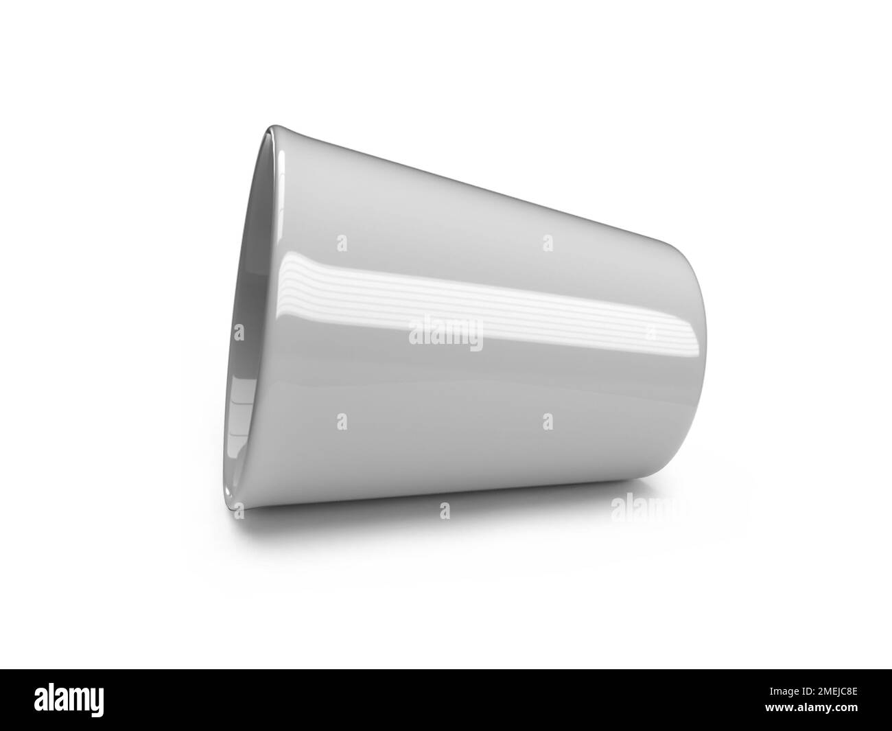 Gobelet 3D Illustration maquette scène sur fond isolé Banque D'Images