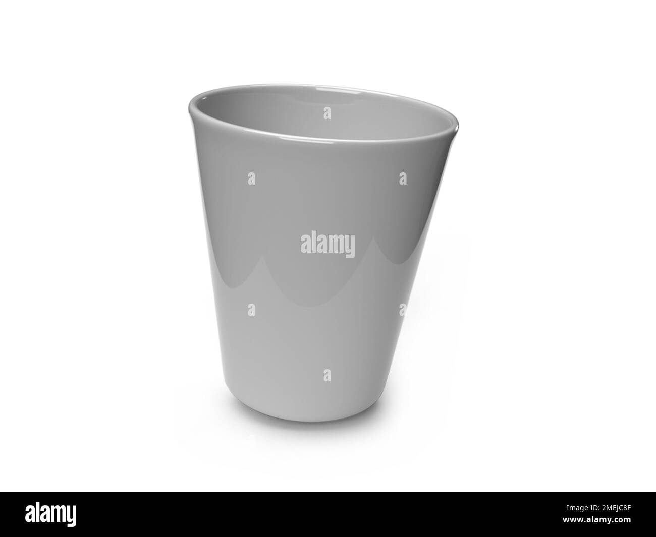 Gobelet 3D Illustration maquette scène sur fond isolé Banque D'Images