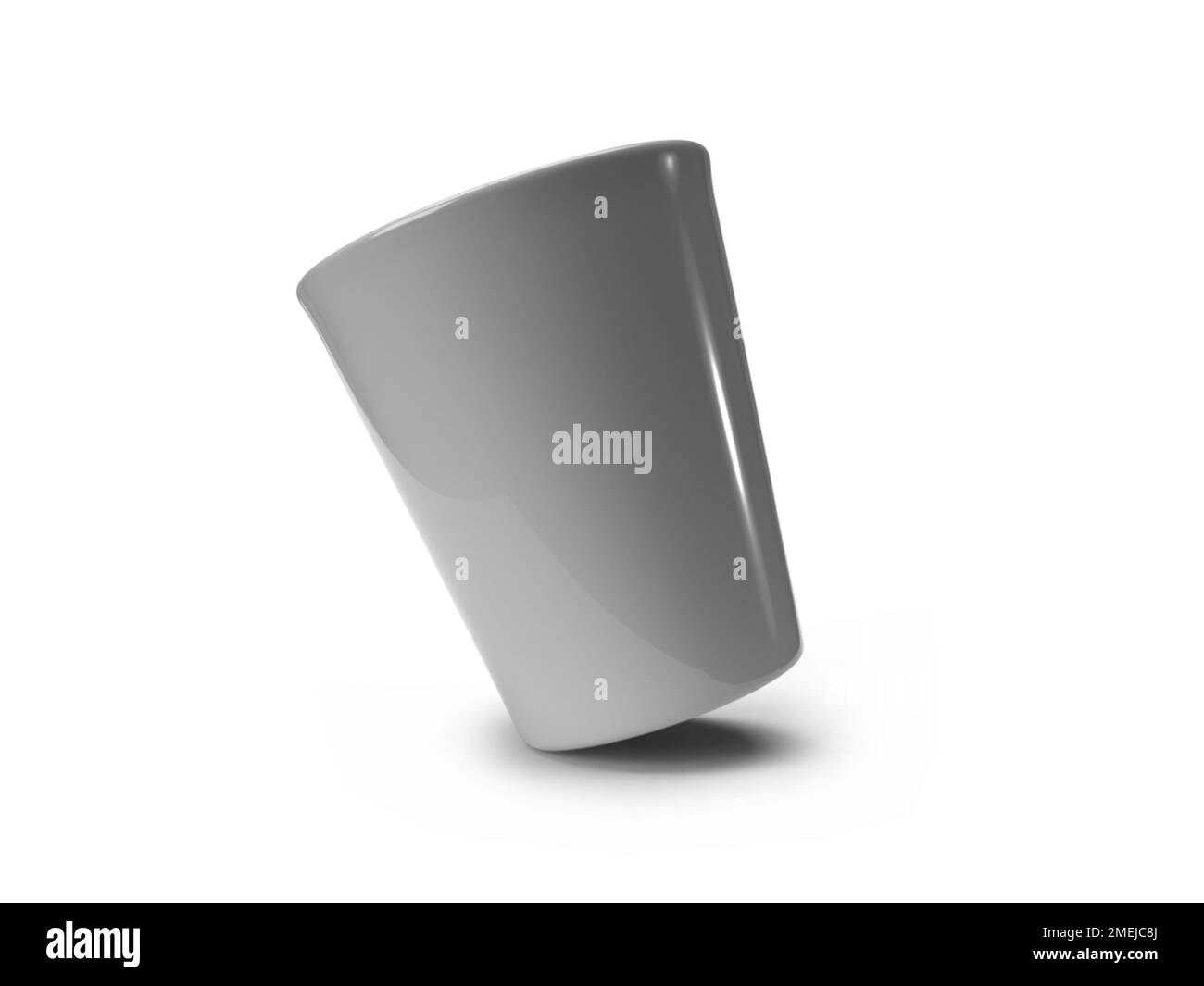 Gobelet 3D Illustration maquette scène sur fond isolé Banque D'Images