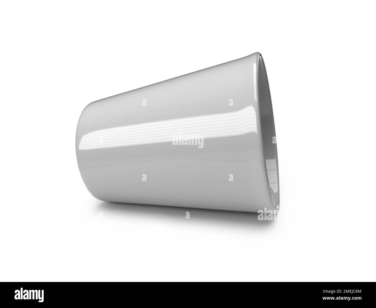 Gobelet 3D Illustration maquette scène sur fond isolé Banque D'Images