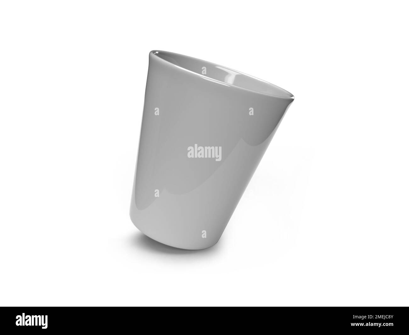 Gobelet 3D Illustration maquette scène sur fond isolé Banque D'Images