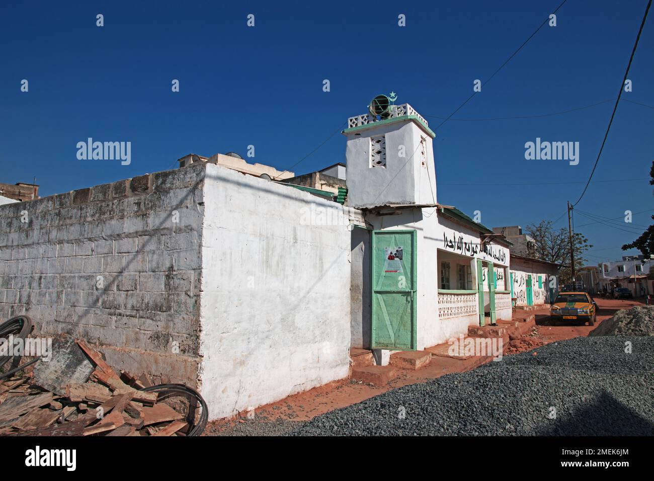 Ancienne mosquée à Banjul, Gambie, Afrique de l'Ouest Banque D'Images